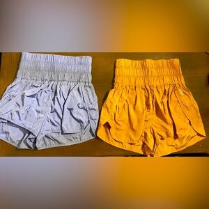 Two Pairs of Free People Athletic Shorts
